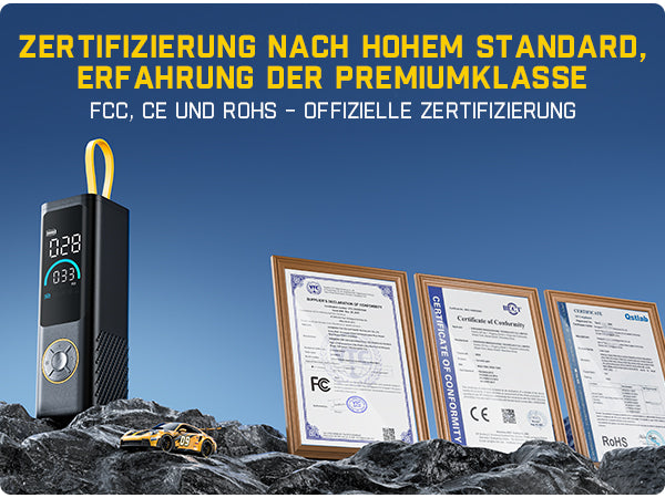 Fanttik X9 APEX 150 PSI Tragbare Elektrische Luftpumpe, 35s schnelles Aufpumpen, kabelloser Kompressor mit Licht und Powerbank, Wiederaufladbare Reifenpumpe für SUV, Auto, Motorrad, Fahrrad, Ball