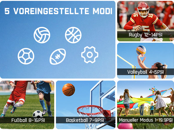 Fanttik X8 Nano Elektrische Ballpumpe, Ultraschnelles Aufpumpen für Sportball, Tragbare Luftpumpe mit Präziser Digitaldruck und LCD-Display für Basketball, Fußball, Volleyball, Rugby
