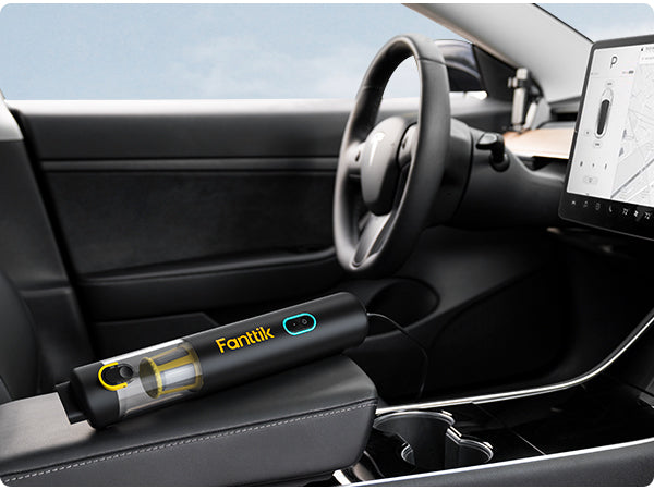Fanttik Slim V8 Apex Akku-Autostaubsauger mit hoher Leistung, 19000 Pa/45 AW, RobustClean™-Handstaubsauger 4-in-1-Mini-Luftgebläsepumpe, Tragbarer Staubsauger für Auto und Zuhause