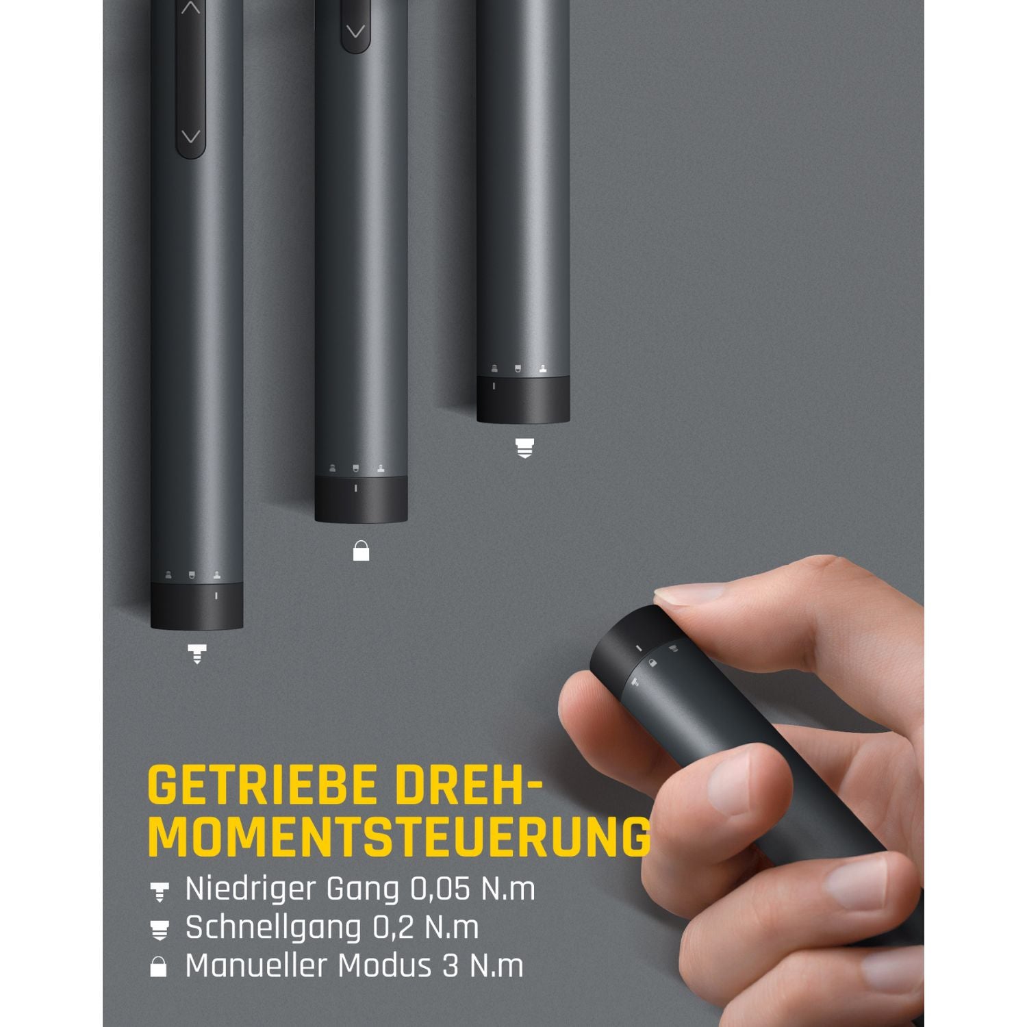 Fanttik E1 Pro Elektrisches Schraubendreher 50 in 1 Magnetische Präzisions-Schraubendreher Kit, 2 Gänge Drehmoment, 5/32 Zoll Sechskant, Geeignet für Reparatur für iPhone,Laptop, Brillen, Uhren