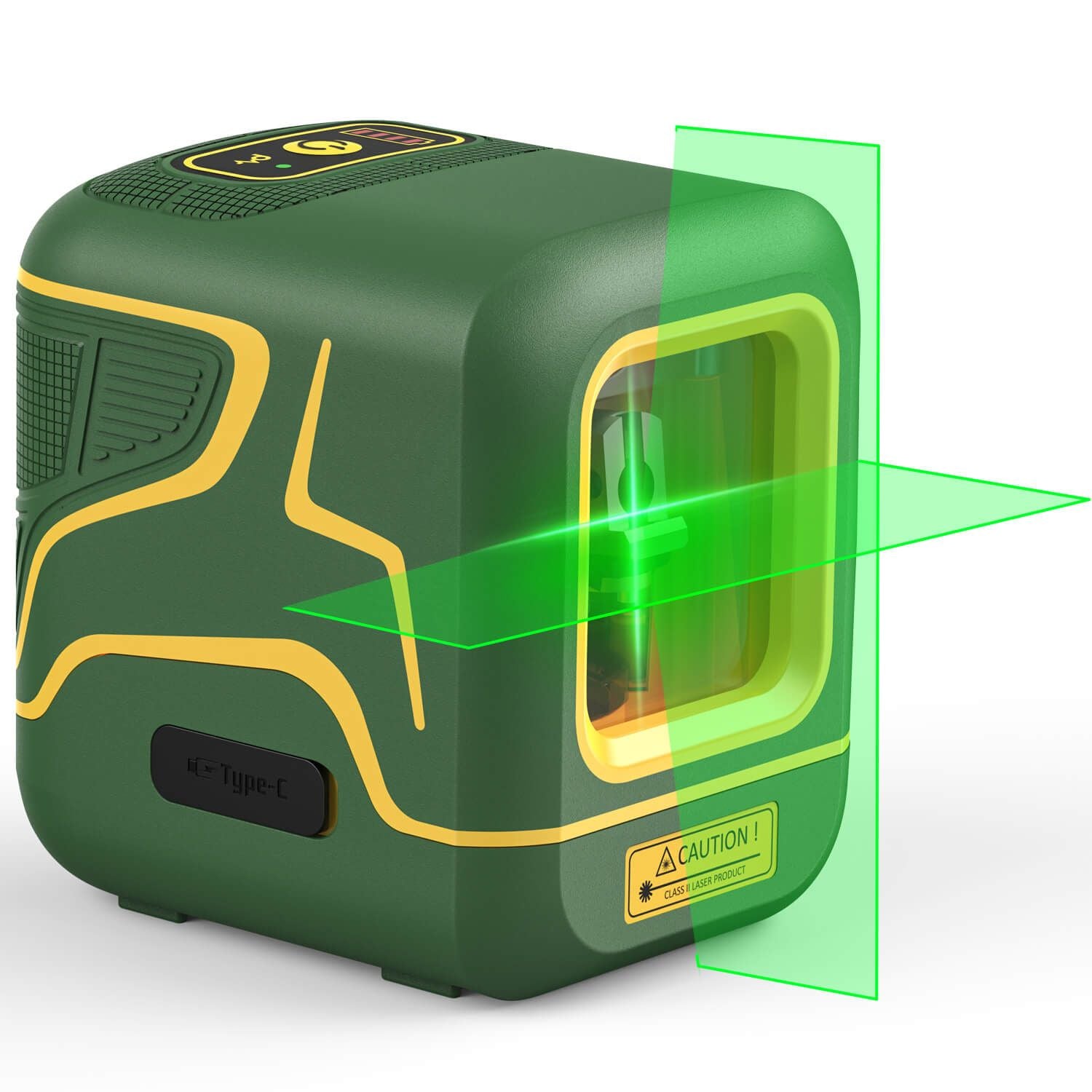 Fanttik D2 Selbstnivellierend Kreuzlinienlaser, Grün Linienlaser, USB-Aufladung, Wiederaufladbarer Batterie, 30 m Arbeitsbereich, Pulsmodus, Magnetische Halterung, IP54, für Bildaufhängen/DIY, Grün