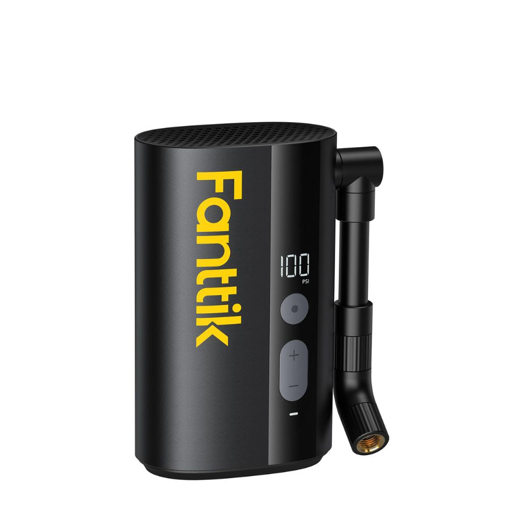 Fanttik X9 Ace Mini Fahrradpumpe, Akku Kompressor, 32s Schnellaufblasbare Elektrische Fahrradpumpe, 150 PSI Luftpumpe mit Presta- und Schrader-Ventil, für Rennrad, Mountainbike, E-Bike, Stadtrad