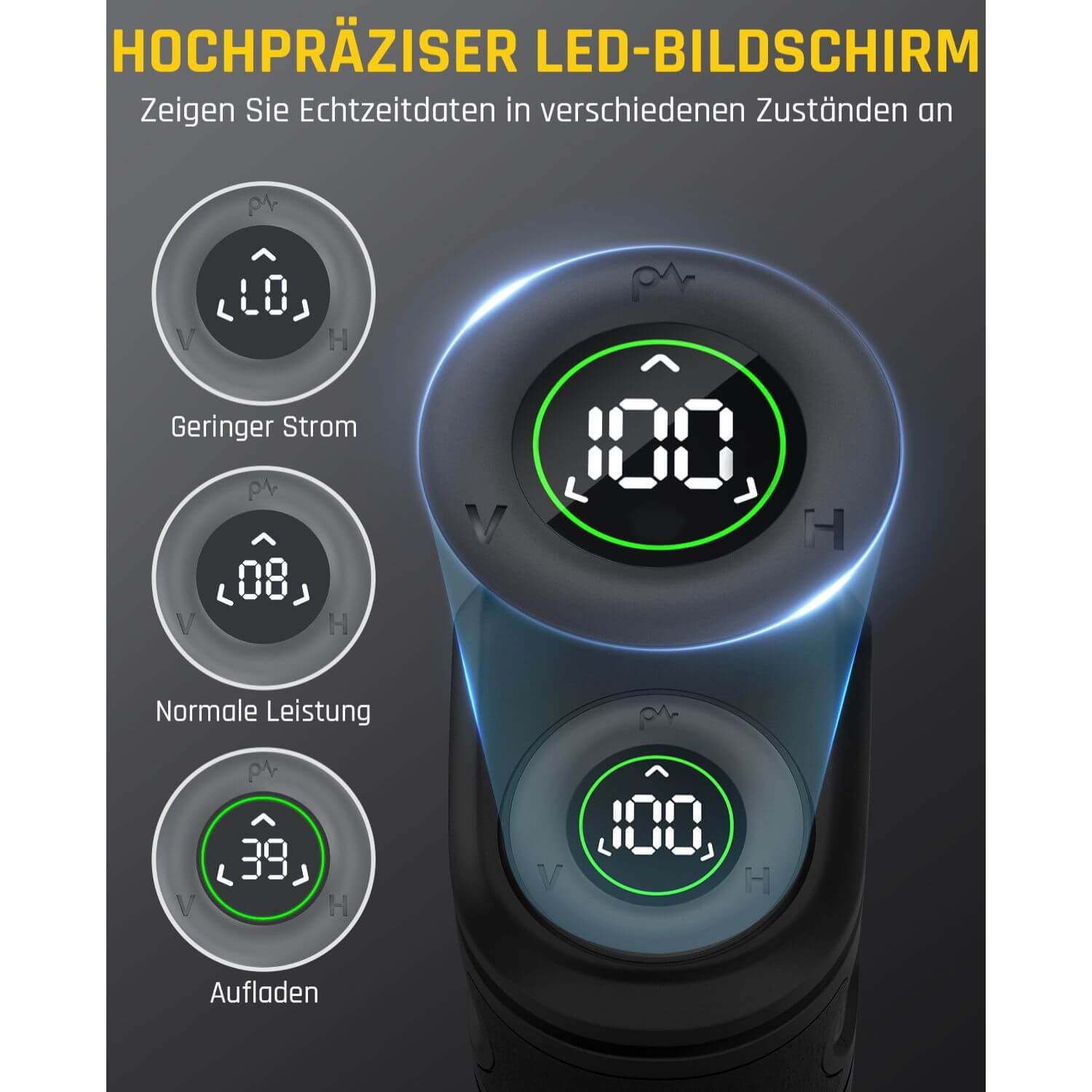 Fanttik D2 PRO Selbstnivellierend Kreuzlinienlaser mit LED-Bildschirm, 130° Vertikale Abstrahlwinkel, Umschaltbar Horizontal/Vertikal, USB-Aufladung, 2600 mAh Batterie, 30 m Arbeitsbereich, Pulsmodus