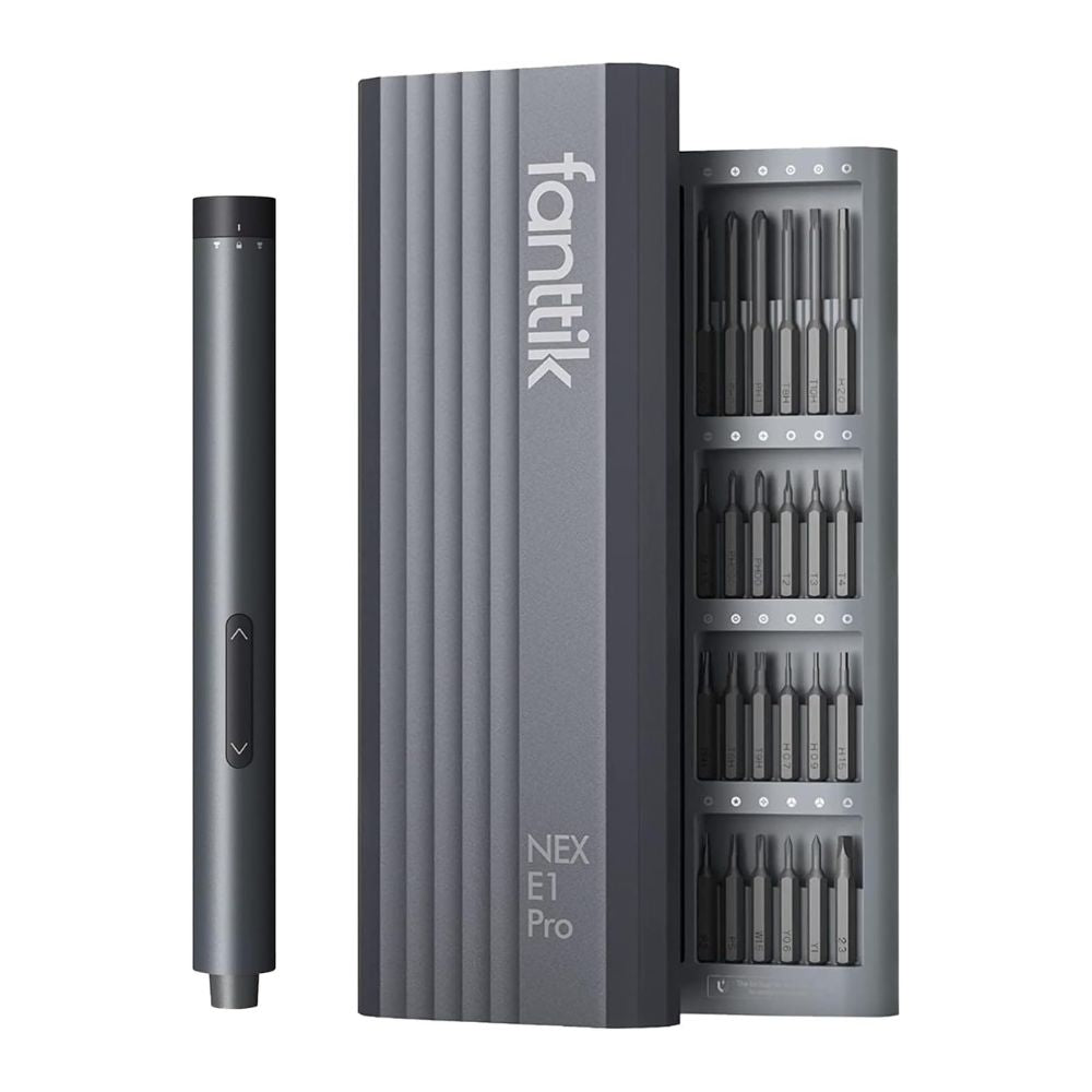 Fanttik E1 Pro Elektrisches Schraubendreher 50 in 1 Magnetische Präzisions-Schraubendreher Kit, 2 Gänge Drehmoment, 5/32 Zoll Sechskant, Geeignet für Reparatur für iPhone,Laptop, Brillen, Uhren