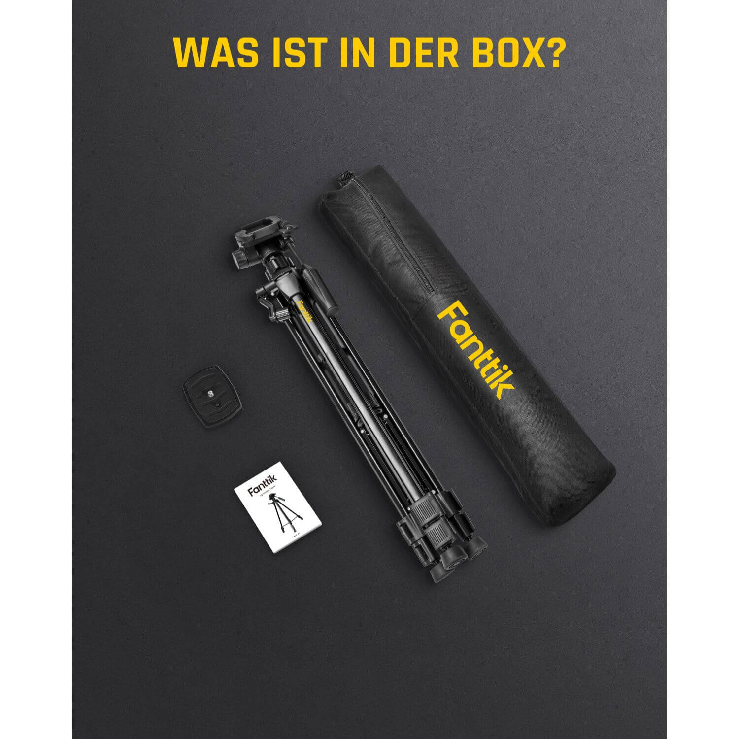 Fanttik DT1 Professional Baustativ für Kreuzlinienlaser, Nivelliergeräte und Kameras mit 3-Wege-Panoramakopf, Schnellwechselplatte mit 1/4"-20 Gewinde und Wasserwaage