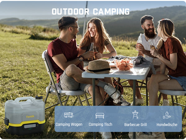 Fanttik NB8 Nano Tragbarer kabelloser elektrischer Hochdruckreiniger mit 2,1 Gallonen Tank, Einziehbarem Sprühkopf, 2600 mAh, Waschmaschine für Terrassengarten, Campingdusche und Haustierreinigung