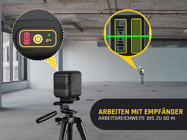Fanttik D2 Selbstnivellierend Kreuzlinienlaser, Grün Linienlaser, USB-Aufladung, Wiederaufladbarer Batterie, 30 m Arbeitsbereich, Pulsmodus, Magnetische Halterung, IP54, für Bildaufhängen/DIY, Grün