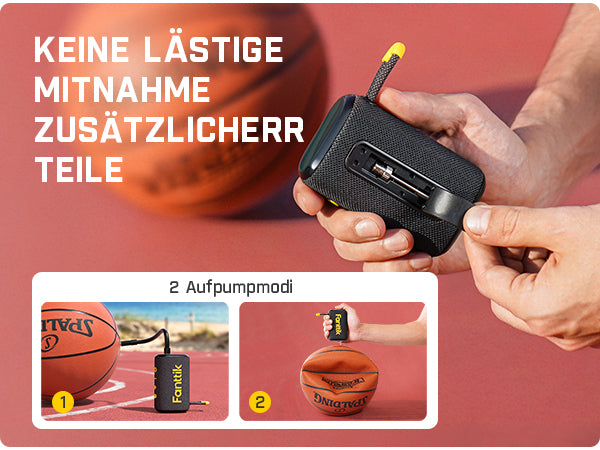 Fanttik X8 Nano Elektrische Ballpumpe, Ultraschnelles Aufpumpen für Sportball, Tragbare Luftpumpe mit Präziser Digitaldruck und LCD-Display für Basketball, Fußball, Volleyball, Rugby