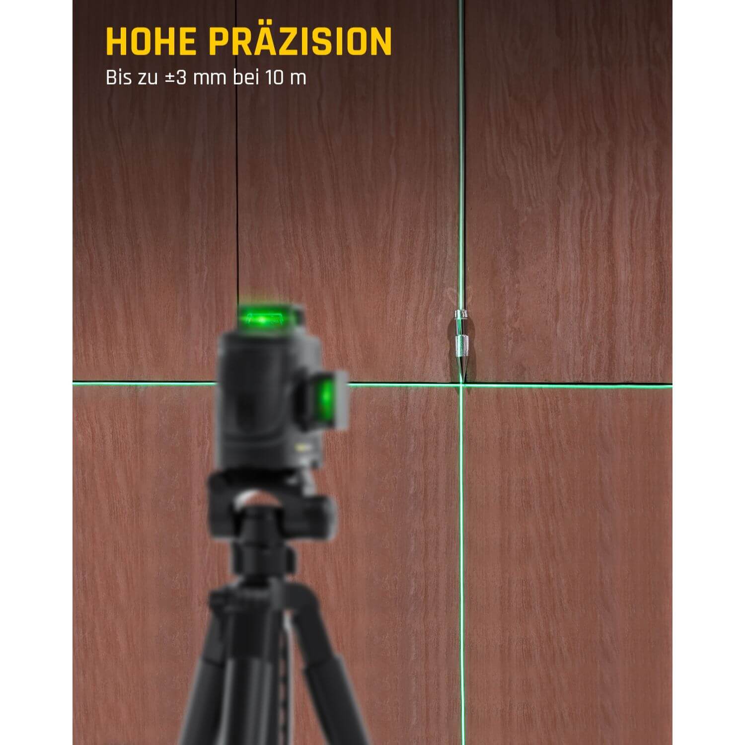 Fanttik D12 PLUS Selbstnivellierend Kreuzlinienlaser, Grün Linienlaser 12 Linien 3×360°, 5200 mAh Abnehmbare Batterie, mit Magnetische Halterung, EVA-Handtasche, für Baustelle und Inneneinrichtung
