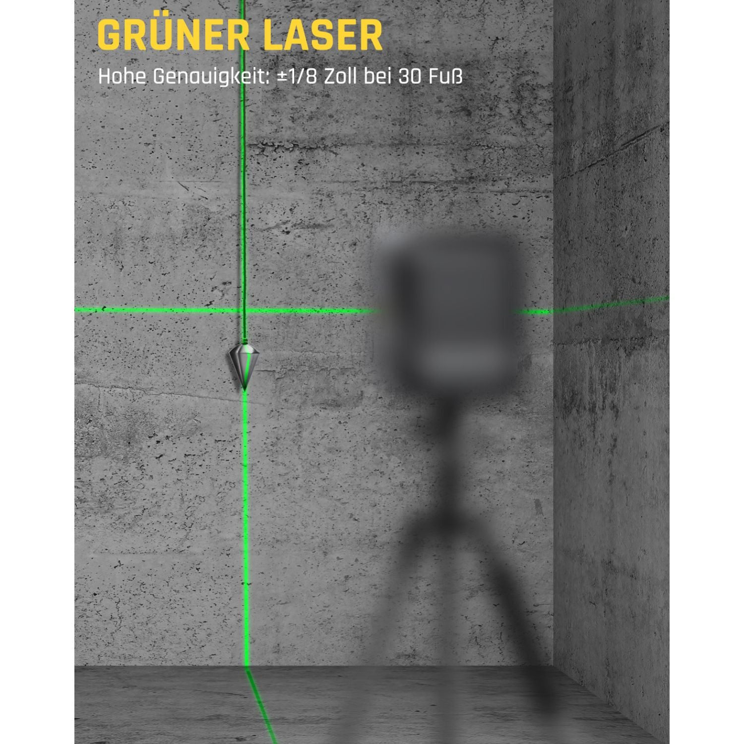 Fanttik D2 Selbstnivellierend Kreuzlinienlaser, Grün Linienlaser, USB-Aufladung, Wiederaufladbarer Batterie, 30 m Arbeitsbereich, Pulsmodus, Magnetische Halterung, IP54, für Bildaufhängen/DIY, Grün