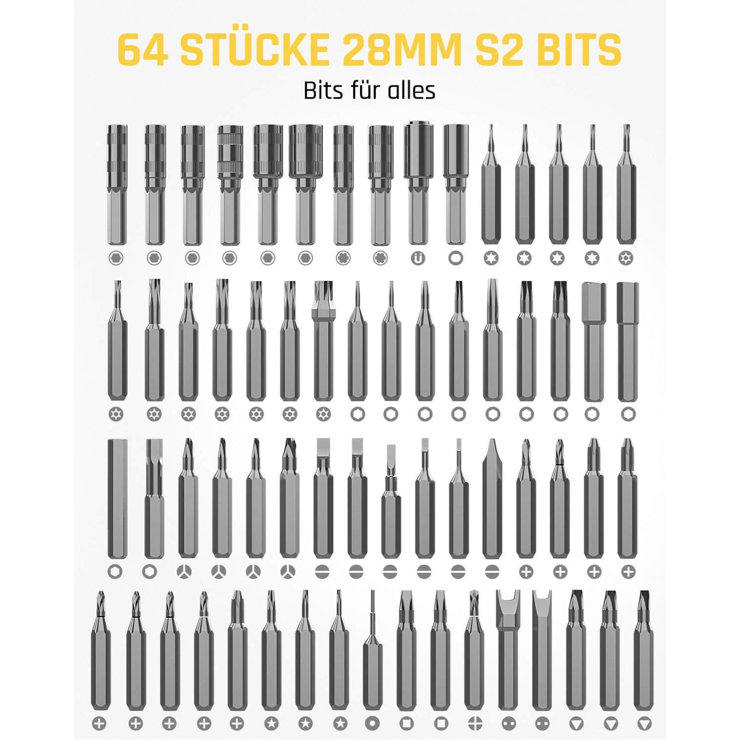 Fanttik E1 NEX Workstation Präzisions-Schraubendreher-Set, 64 magnetische Bits, 12 Arten von Fixierwerkzeugen, 2 Drehmoment, max. 3 N.m, Reparaturwerkzeug für Telefon, Laptop, Kameras, Uhren
