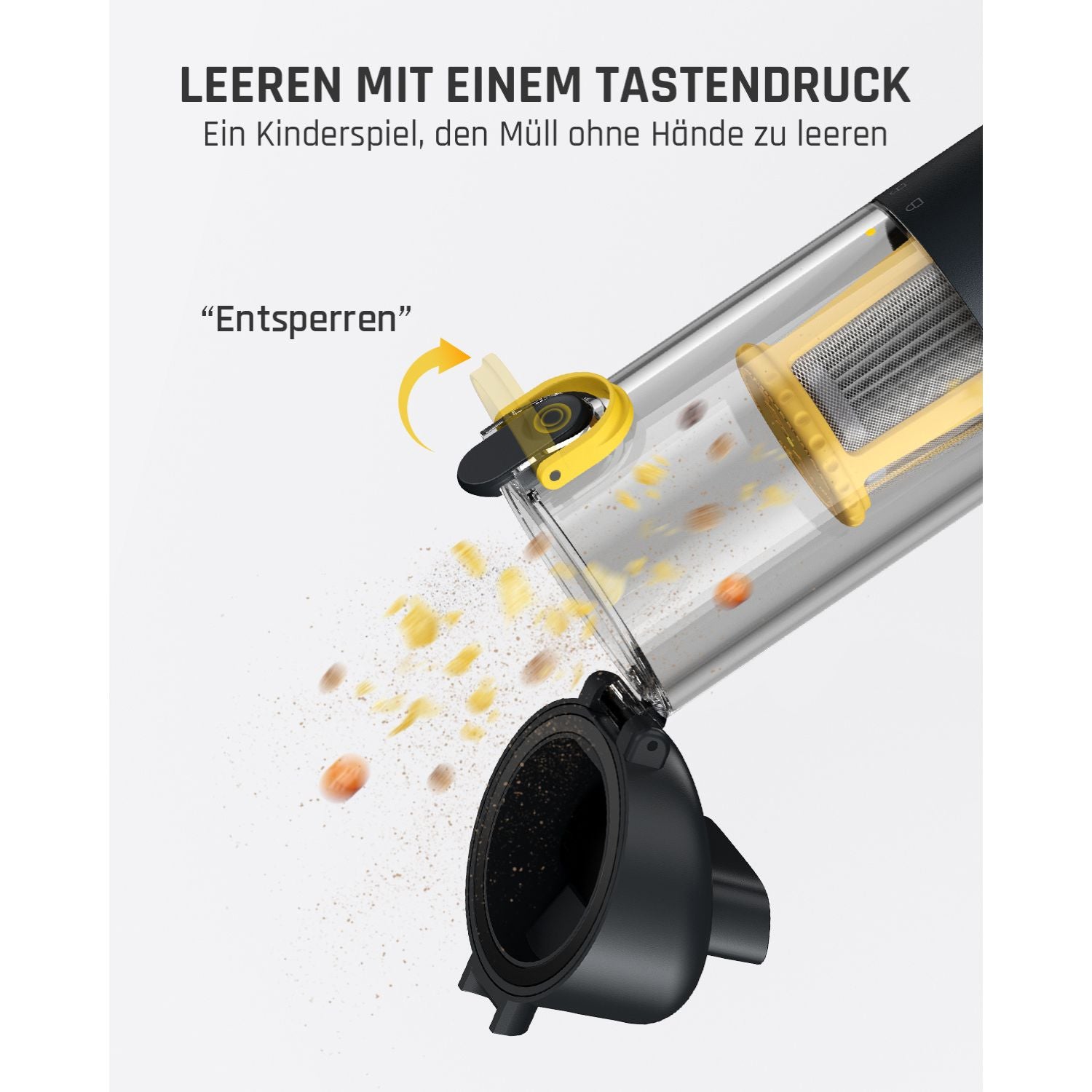 Fanttik Slim V10 Mix Kabelloser Auto-Staubsauger, 4-in-1 Handstaubgebläse, Smart-LED-Farbdisplay, 16 kPa Starke Saugleistung, tragbarer Mini-Staubsauger für Auto, Büro & Tastaturen