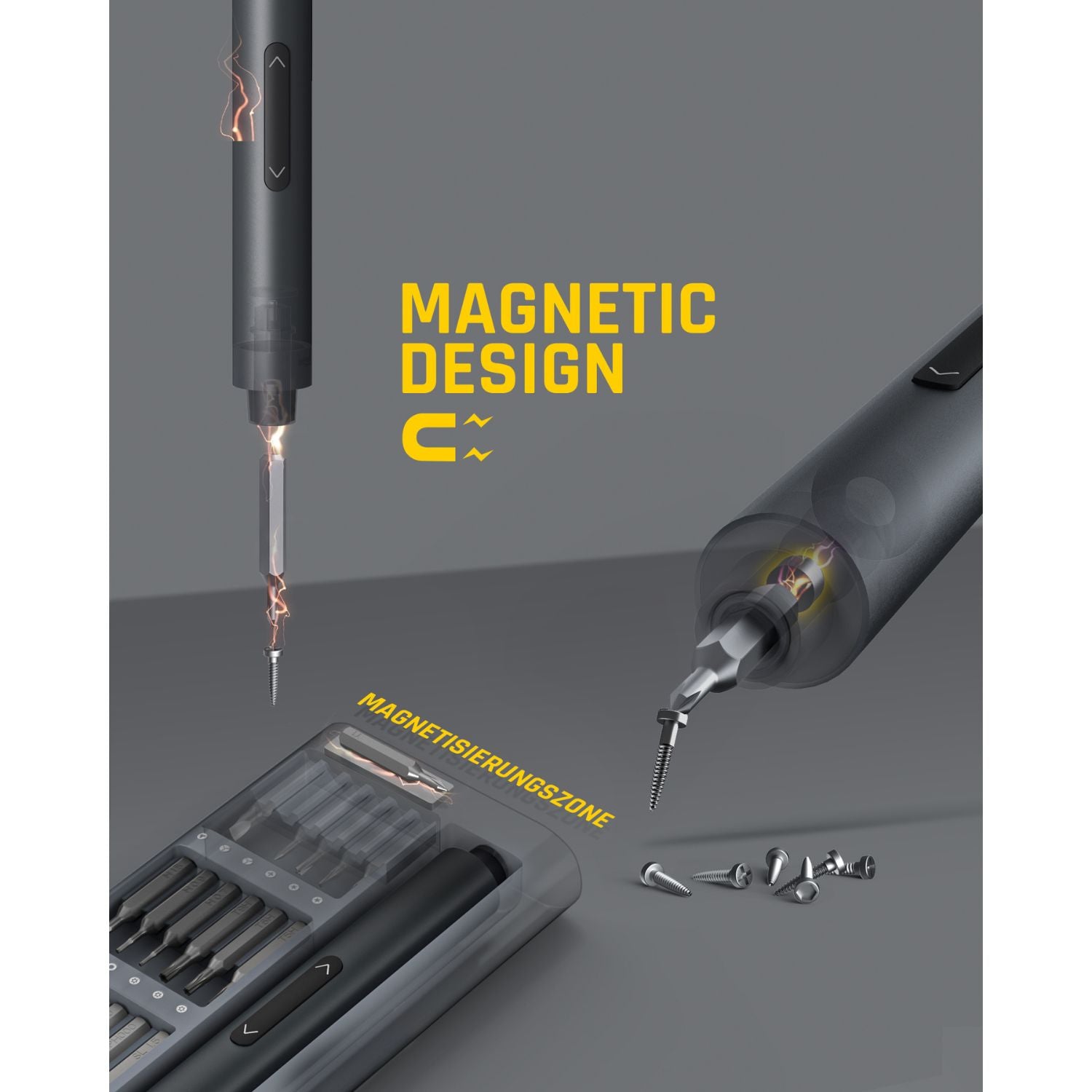 Fanttik E1 Pro Elektrisches Schraubendreher 50 in 1 Magnetische Präzisions-Schraubendreher Kit, 2 Gänge Drehmoment, 5/32 Zoll Sechskant, Geeignet für Reparatur für iPhone,Laptop, Brillen, Uhren