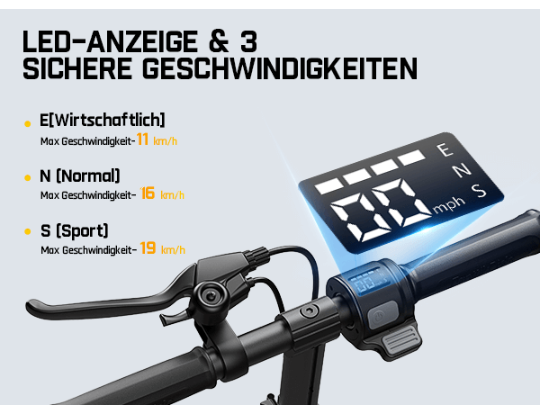 FanttikRide T9 Elektroroller für Kinder, 7/10/12 MPH, LED-Anzeige, höhenverstellbar, faltbar, Gummiräder, leicht, Geschenke für Jungen und Mädchen