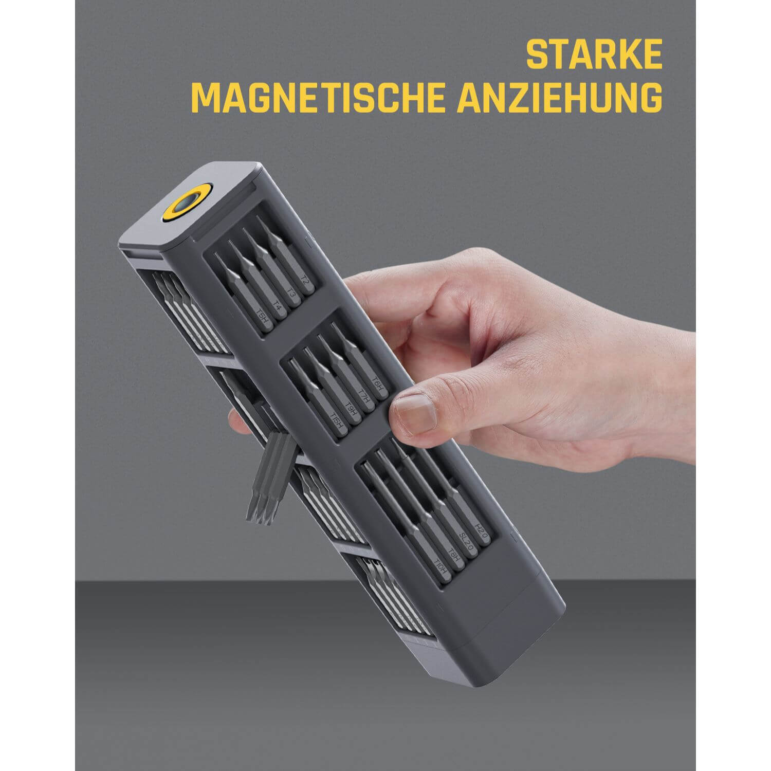 Fanttik X5 Max Feinmechaniker Schraubendreher Set, 50-in-1 magnetische Bits, kleiner Schraubendrehersatz, Magnetgehäuse, 5/32-Zoll-Sechskant, Reparaturwerkzeug für Telefon, Kamera, Laptop, Uhr
