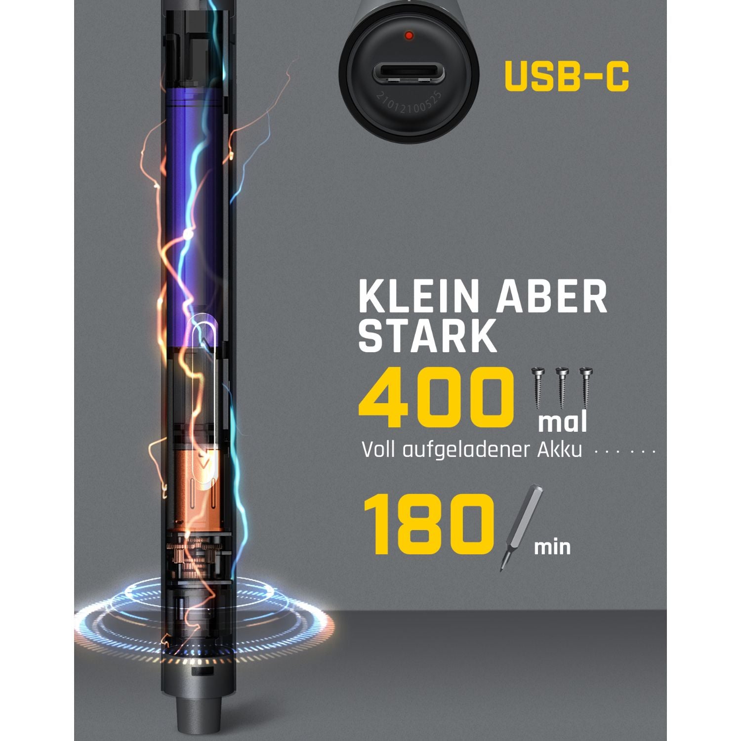 Fanttik E1 Pro Elektrisches Schraubendreher 50 in 1 Magnetische Präzisions-Schraubendreher Kit, 2 Gänge Drehmoment, 5/32 Zoll Sechskant, Geeignet für Reparatur für iPhone,Laptop, Brillen, Uhren