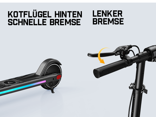 FanttikRide T9 Apex Elektroroller für Kinder ab 13 Jahren, Bunte LED-Lichter mit Bluetooth-Musiklautsprecher, 12/16/20 KMH Digitalanzeige, Höhenverstellbar, Faltbarer E-Scooter für Teenager