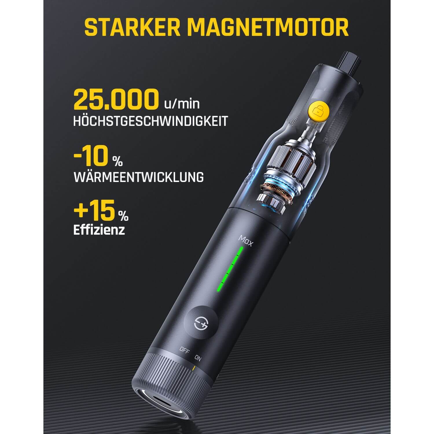 Fanttik F2 PRO Akku Multifunktionswerkzeug, starker Magnetmotor, Revostor-Hub, Rotationswerkzeug Set mit 5 Gang (25000 U/min), zum Schleifen, Polieren, 3D-Druck, Bohren, Schnitzen, Schneiden