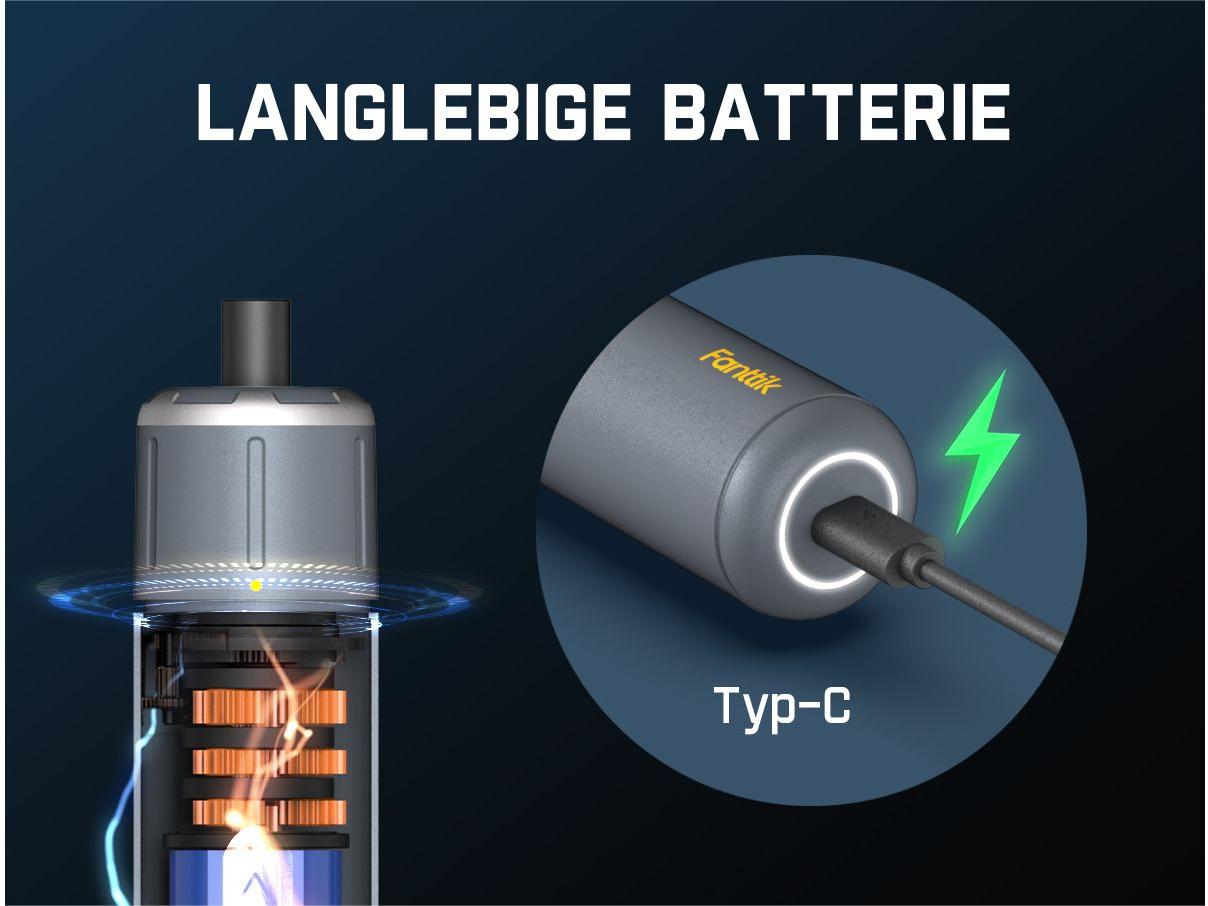 Fanttik S1 Pro 3.7V Magnetische Electric Screwdriver, Leistungsstarkes-Schraubendreher-Set mit 16 Bits, Einstellbare 3 Drehmomente bis zu 6 Nm, 2000-mAh-Akku, Geeignet für die Möbel/Computerreparatur