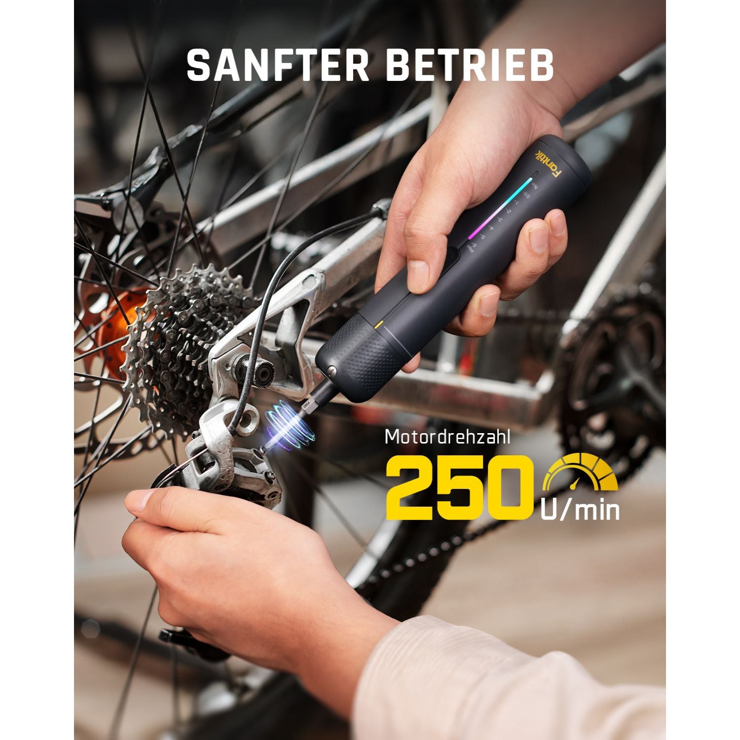 Fanttik S2 Pro 3,7V Elektroschrauber, Akku-Schrauberset, 7 Drehmoment (0,5 bis 6 Nm), 20 magnetische Bits, 1/4-Zoll-Sechskant-Aufnahme mit 90°-Adapter, geeignet für Möbel und Haushaltsreparaturen