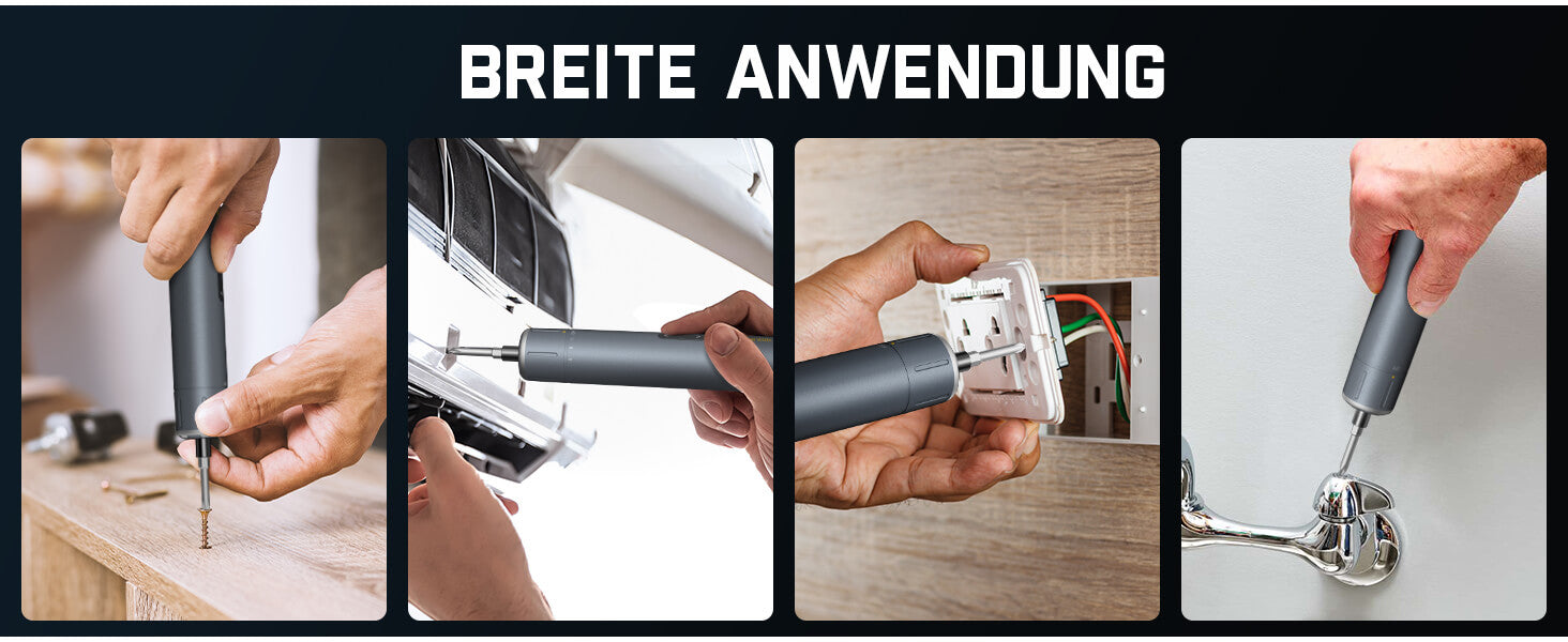 Fanttik S1 Pro 3.7V Magnetische Electric Screwdriver, Leistungsstarkes-Schraubendreher-Set mit 16 Bits, Einstellbare 3 Drehmomente bis zu 6 Nm, 2000-mAh-Akku, Geeignet für die Möbel/Computerreparatur