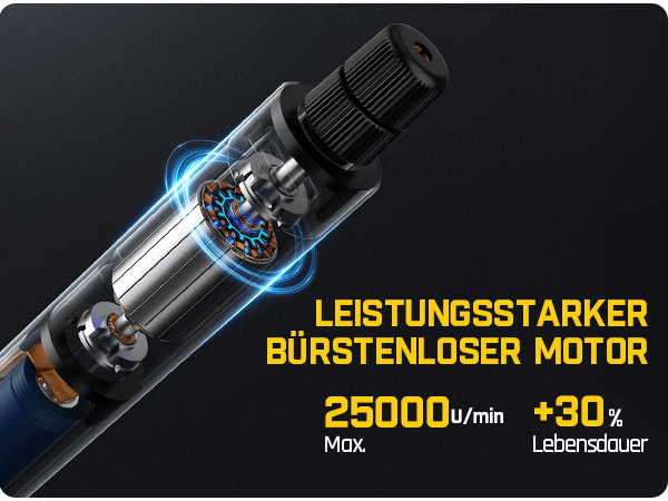 Fanttik F2 Master Mini Akku-Multifunktionswerkzeug Set 3,6V, NeoPulse Motor, 5 Geschwindigkeiten, 25000 U/min, Revostor-Hub, 35 Zubehörteile, Elektrowerkzeug zum Schleifen, Polieren, Bohren, Gravieren