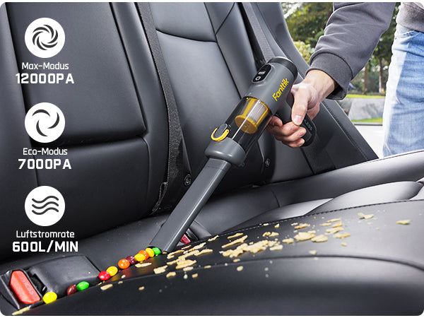 Fanttik Slim V9 Mix Auto-Staubsauger, 4-in-1 kabelloser Handstaubsauger, 12000 PA Hochleistungs-Handstaubsauger Tragbarer Staubsauger für den Innenraum von Autos und zu Hause