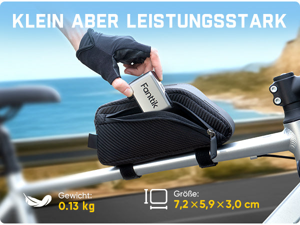 Fanttik X10 Ace Tiny Mini-Elektrofahrradpumpe, 120 PSI Kompaktluftpumpe mit Presta- und Schrader-Ventil, Schnellaufblasbare Elektrofahrradpumpe Tragbar für Rennräder