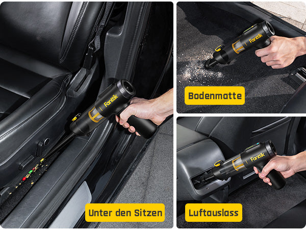 Fanttik Slim V10 Mix Kabelloser Auto-Staubsauger, 4-in-1 Handstaubgebläse, Smart-LED-Farbdisplay, 16 kPa Starke Saugleistung, tragbarer Mini-Staubsauger für Auto, Büro & Tastaturen