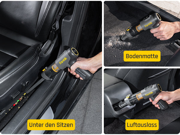 Fanttik Slim V9 Mix Auto-Staubsauger, 4-in-1 kabelloser Handstaubsauger, 12000 PA Hochleistungs-Handstaubsauger Tragbarer Staubsauger für den Innenraum von Autos und zu Hause