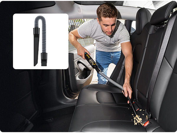 Fanttik Slim V8 Mate Akku-Autostaubsauger mit Hoher Leistung, 12000 Pa/30 AW, RobustClean™ Tragbarer Staubsauger mit flexiblem Schlauch und Haustierbürste für die Innenreinigung von Autos