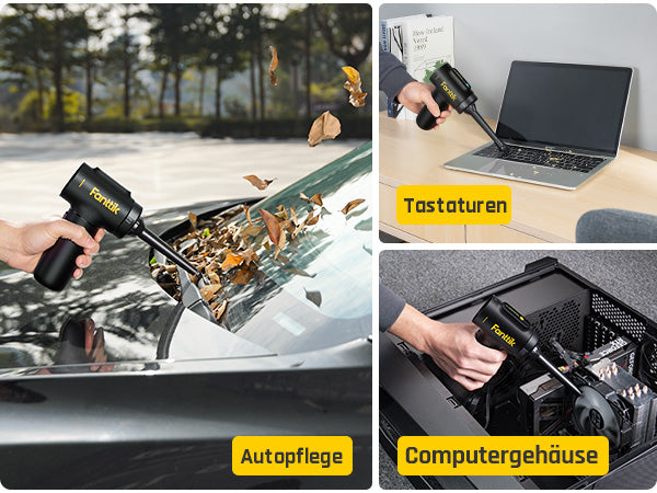 Fanttik Slim V10 Mix Kabelloser Auto-Staubsauger, 4-in-1 Handstaubgebläse, Smart-LED-Farbdisplay, 16 kPa Starke Saugleistung, tragbarer Mini-Staubsauger für Auto, Büro & Tastaturen