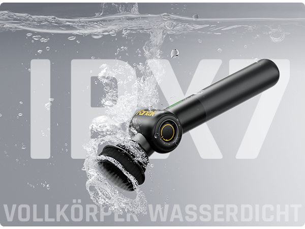 Fanttik Flip G9 Pro Elektrische Reinigungsbürste, VoltiPulse Motor, Dual-Speed, 6 Bürstenköpfe, Flexibler Winkel & Ausziehbarer Griff, IPX7 Wasserdicht, Typ-C Ladung für Boden, Fliesen, Fugen -Schwarz