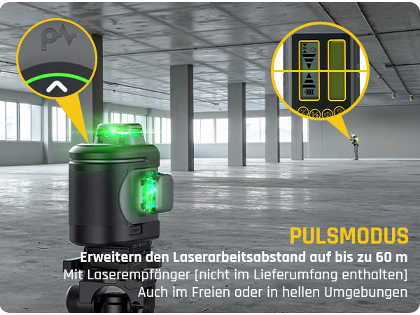 Fanttik D16 APEX Kreuzlinienlaser Grün 4x360°, 16 Linien Selbstnivellierender Linienlaser mit LED-Bildschirm, 5200 mAh Batterie Wiederaufladbar, Impulsmodus, Magnetische Unterstützung