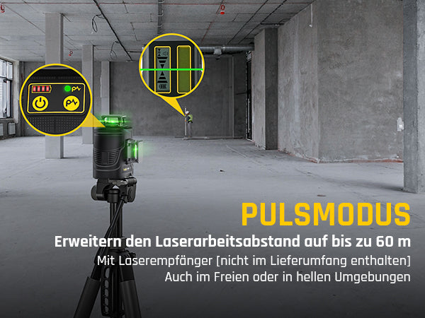 Fanttik D12 PLUS Selbstnivellierend Kreuzlinienlaser, Grün Linienlaser 12 Linien 3×360°, 5200 mAh Abnehmbare Batterie, mit Magnetische Halterung, EVA-Handtasche, für Baustelle und Inneneinrichtung