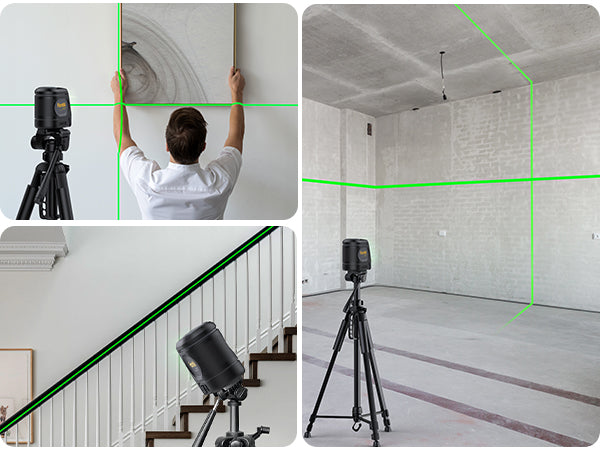 Fanttik D2 PRO Selbstnivellierend Kreuzlinienlaser mit LED-Bildschirm, 130° Vertikale Abstrahlwinkel, Umschaltbar Horizontal/Vertikal, USB-Aufladung, 2600 mAh Batterie, 30 m Arbeitsbereich, Pulsmodus