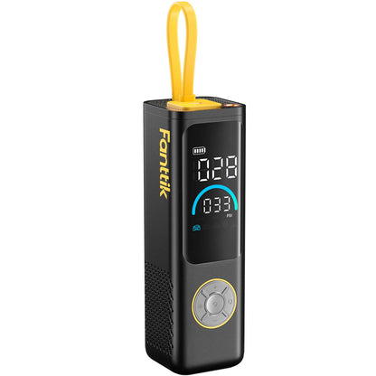 Fanttik X9 APEX 150 PSI Tragbare Elektrische Luftpumpe, 35s schnelles Aufpumpen, kabelloser Kompressor mit Licht und Powerbank, Wiederaufladbare Reifenpumpe für SUV, Auto, Motorrad, Fahrrad, Ball