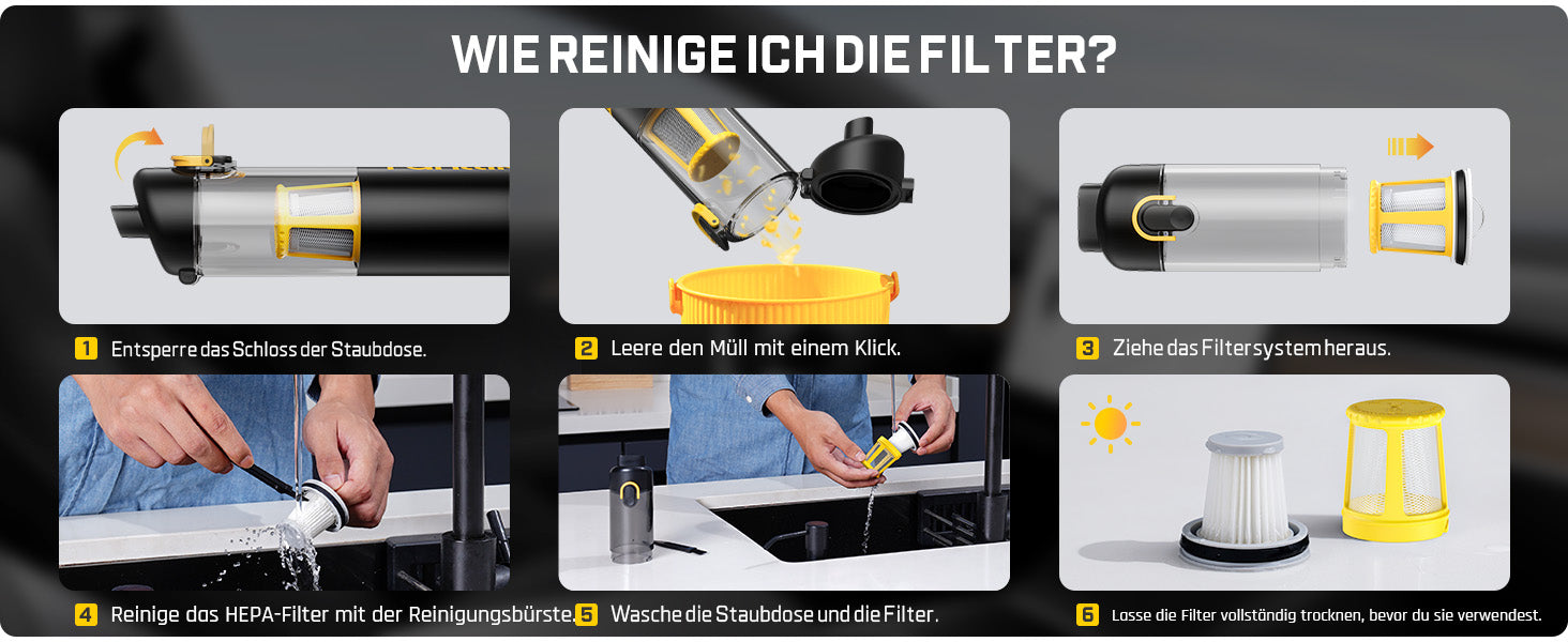 Fanttik Slim V10 Apex Kabelloser 4-in-1 Auto & Mini-Handstaubsauger mit 19000 Pa Saugkraft, Smarter Digitalanzeige und 2 Saugmodi für Auto, Büro & Tastaturen