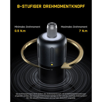 Fanttik Fold S1 APEX 3,7 V Akkuschrauber, elektrischer Schraubendreher, Bildschirminteraktion, Schwenkgriff, Optionen für hohe/niedrige Drehzahl, max 7 Nm, 1/4 Zoll Sechskant, Ideas DIY Tool