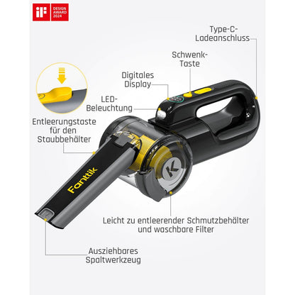 Fanttik Fold V10 Apex Autostaubsauger