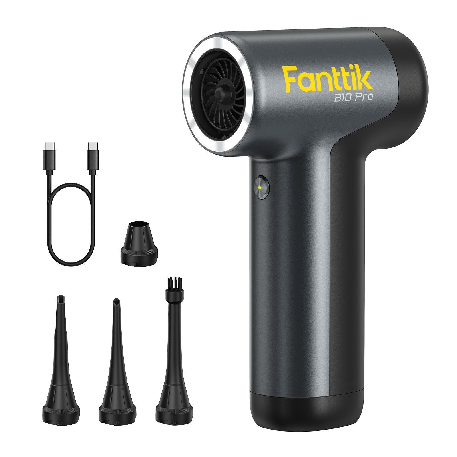 Fanttik B10 Pro Elektrische Staubgebläse, 110.000 U/min bürstenloser Motor, Luftreiniger, 3-Gang einstellbare Mini-Gebläse mit Ein-Knopf-Booster, Air Duster für PC, Tastatur, Elektronik und Werkbank