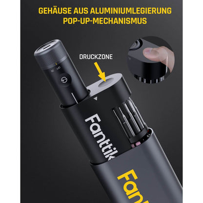 Fanttik F2 PRO Akku Multifunktionswerkzeug, starker Magnetmotor, Revostor-Hub, Rotationswerkzeug Set mit 5 Gang (25000 U/min), zum Schleifen, Polieren, 3D-Druck, Bohren, Schnitzen, Schneiden