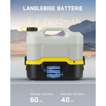 Fanttik NB8 Nano Tragbarer kabelloser elektrischer Hochdruckreiniger mit 2,1 Gallonen Tank, Einziehbarem Sprühkopf, 2600 mAh, Waschmaschine für Terrassengarten, Campingdusche und Haustierreinigung