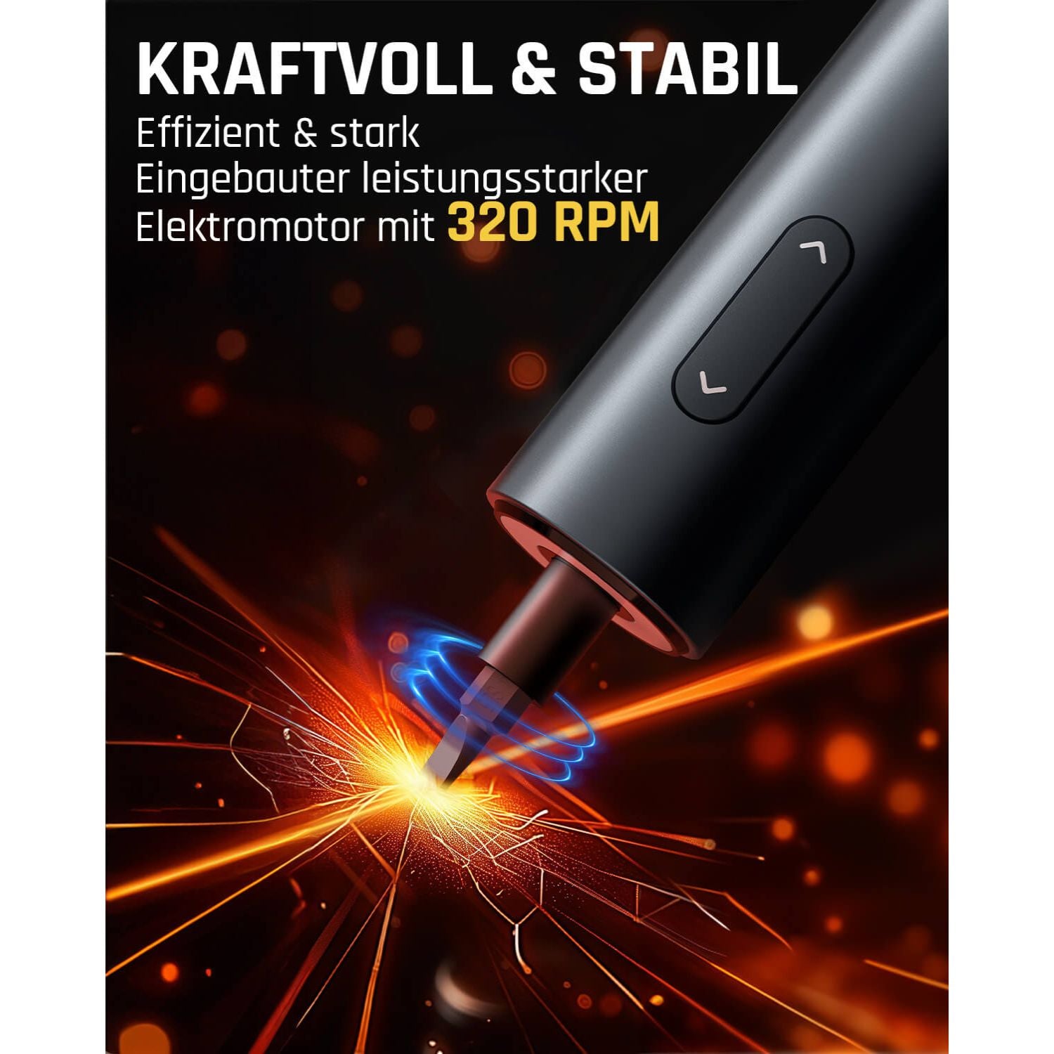 Fanttik NEX S1 Capsule 3,7 V Akkuschrauber, 5Nm Max Akku Schraubendreher, 320 U/min, S2 Magnetbits mit 1/4 Zoll Sechskant, LED-Licht, 5Pcs Doppelseitige Stahl-Bits für Möbel, Haushaltsgeräte