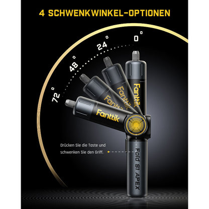 Fanttik Fold S1 APEX 3,7 V Akkuschrauber, elektrischer Schraubendreher, Bildschirminteraktion, Schwenkgriff, Optionen für hohe/niedrige Drehzahl, max 7 Nm, 1/4 Zoll Sechskant, Ideas DIY Tool