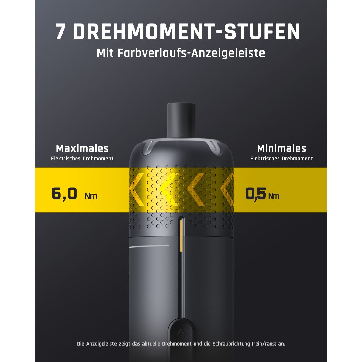 Fanttik S2 Pro Max Elektroschrauber Akkuschrauber Set, 7 Drehmomenteinstellungen, 0,5 bis 6 Nm, 16 magnetische Bits, 1/4 Zoll Sechskantschaft, mit 90°-Winkeladapter, für Möbel, Haushaltsreparaturen