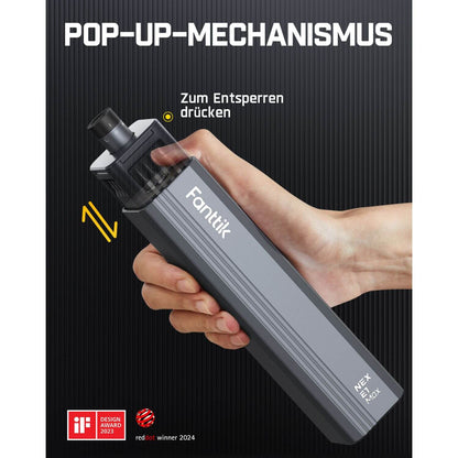 Fanttik E1 Max Mini Elektro Schraubendreher Set, 50 in 1 Magnetische Präzisions-Schraubendreher Kit, 2 Gänge Drehmoment, 5/32 Zoll Sechskant, Geeignet für Reparatur für iPhone,Laptop, Brillen, Uhren
