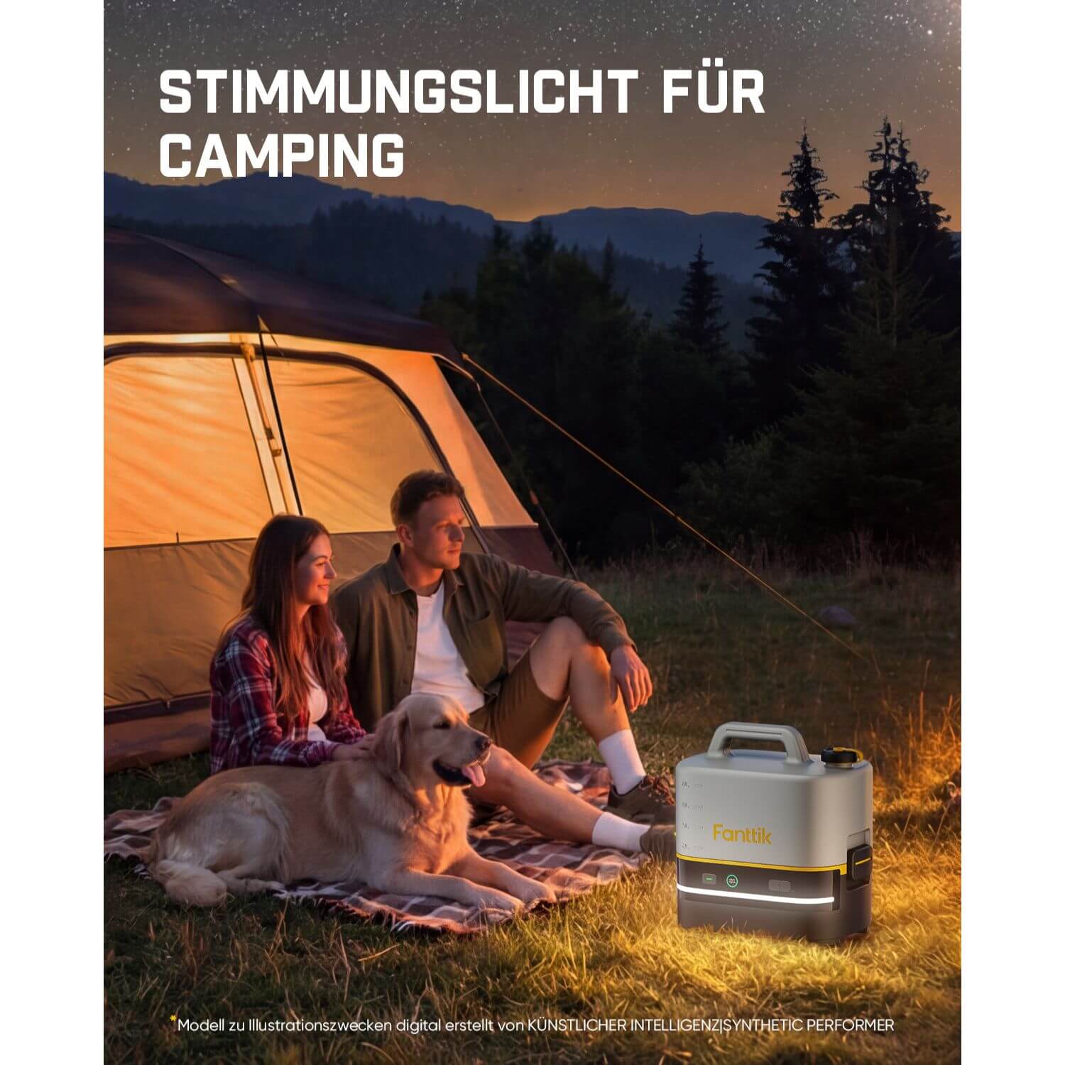 Fanttik NB10 Nano tragbarer Akku-Drucksprüher, 2,1-Gallonen-Tank, 72-98 PSI, HD-LED-Display, 4000mAh, mit Campingleuchte – tragbarer Hochdruckreiniger für Zuhause, Terrasse und Camping