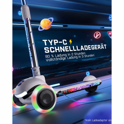 FanttikRide K9 Pro Elektroroller für Kinder 3-6 Jahren, Höhenverstellbar für Fahrer von 1,0-1,4 m, 40 kg, bis 40 Min Fahrzeit, 6 km Reichweite, KI & 2 Maximalgeschwindigkeiten 6/10 km/h