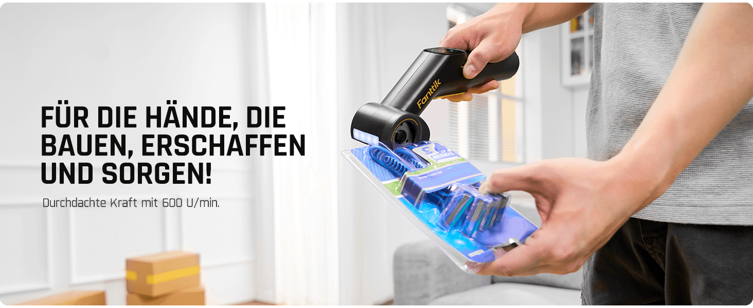 Fanttik C10 Pro BowGuide Elektrischer Kartonschneider, Kalbellose Schere mit LED Anzeige, 2-Geschwindigkeiten, Wiederaufladbarer Rotationsschneider mit Klingen für Stoff, Teppich, Leder, Karton